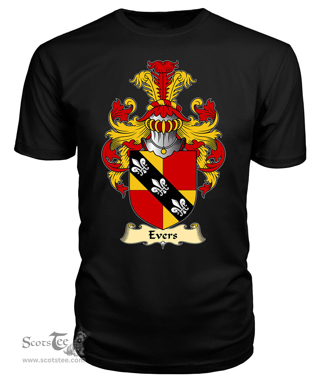 ScotsTee Evers Coat Of Arms Family Crest England V23 T Shirt