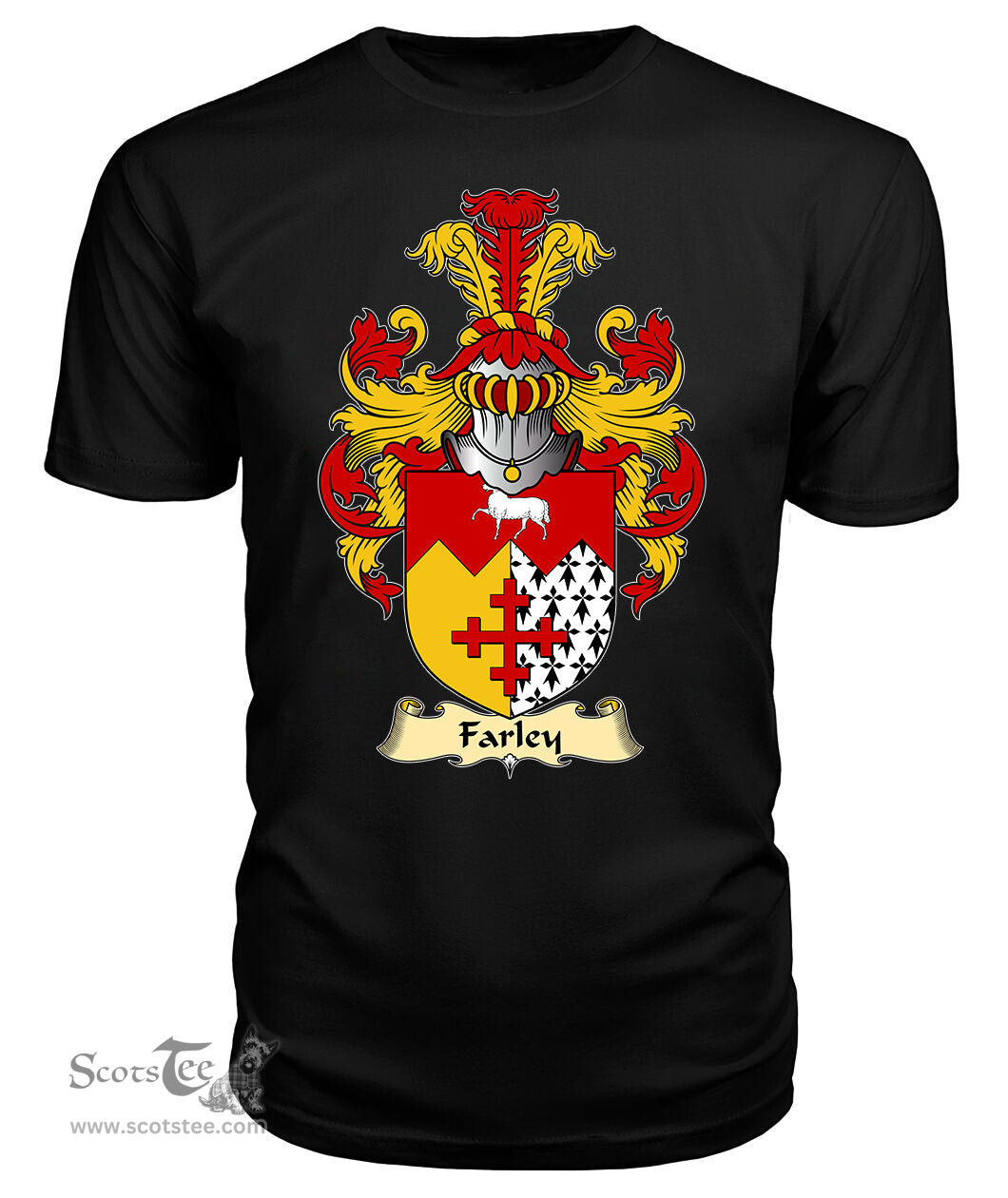 ScotsTee Farley Coat Of Arms Family Crest England V23 T Shirt
