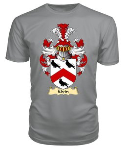 ScotsTee Elvin or Elwin Coat Of Arms Family Crest England V23 T Shirt
