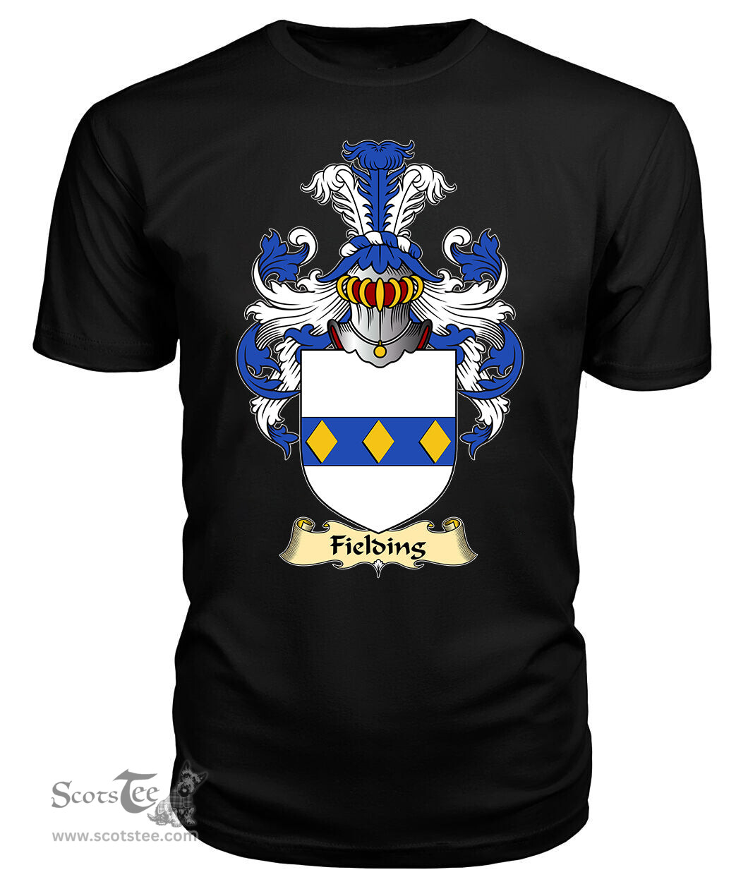 ScotsTee Fielding Coat Of Arms Family Crest England V23 T Shirt