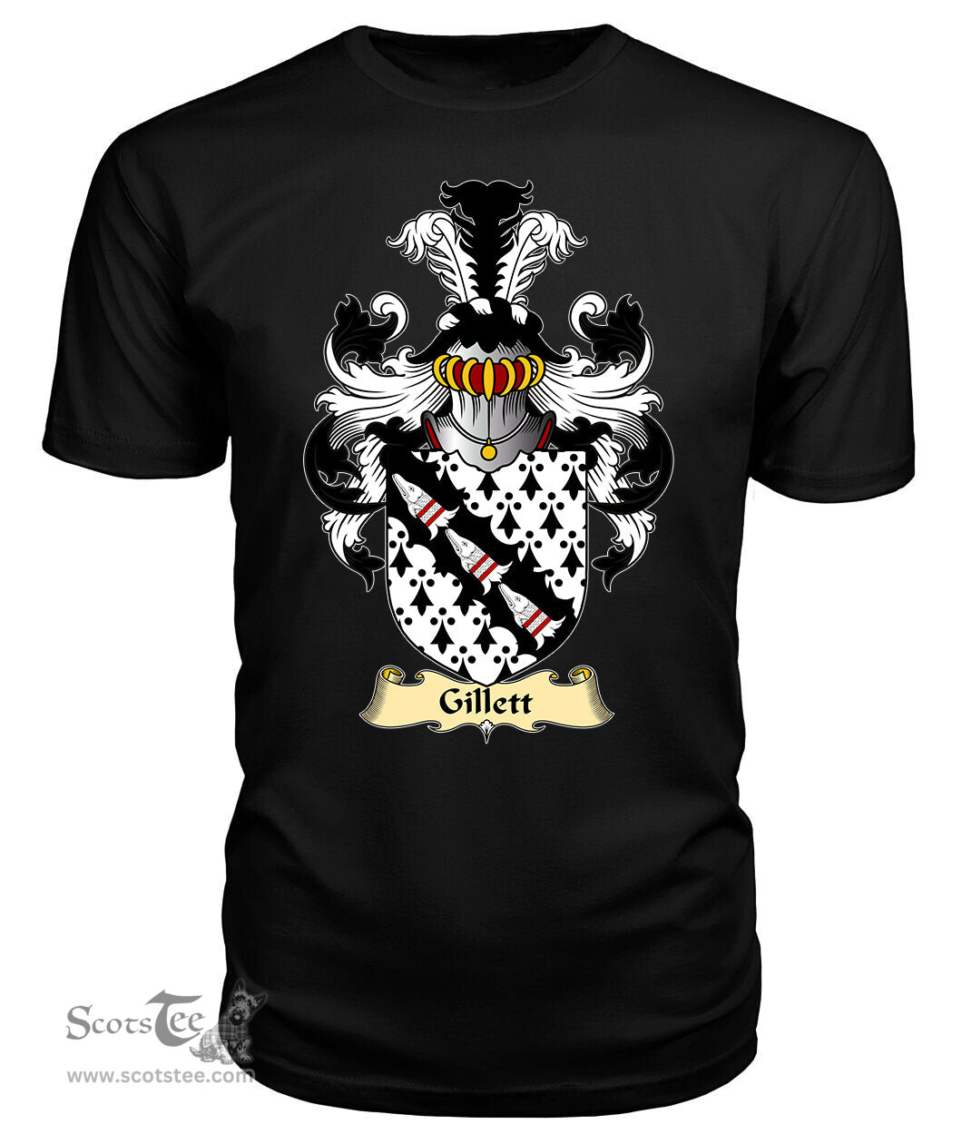 ScotsTee Gillett Coat Of Arms Family Crest England V23 T Shirt