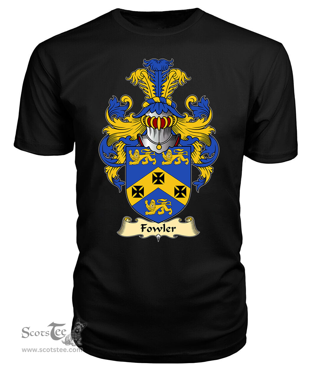 ScotsTee Fowler Coat Of Arms Family Crest England V23 T Shirt