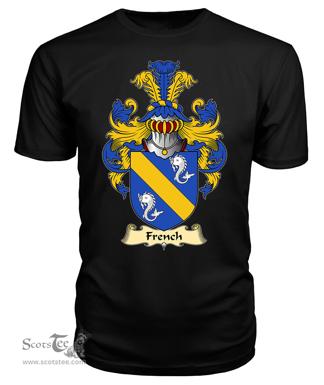 ScotsTee French Coat Of Arms Family Crest England V23 T Shirt