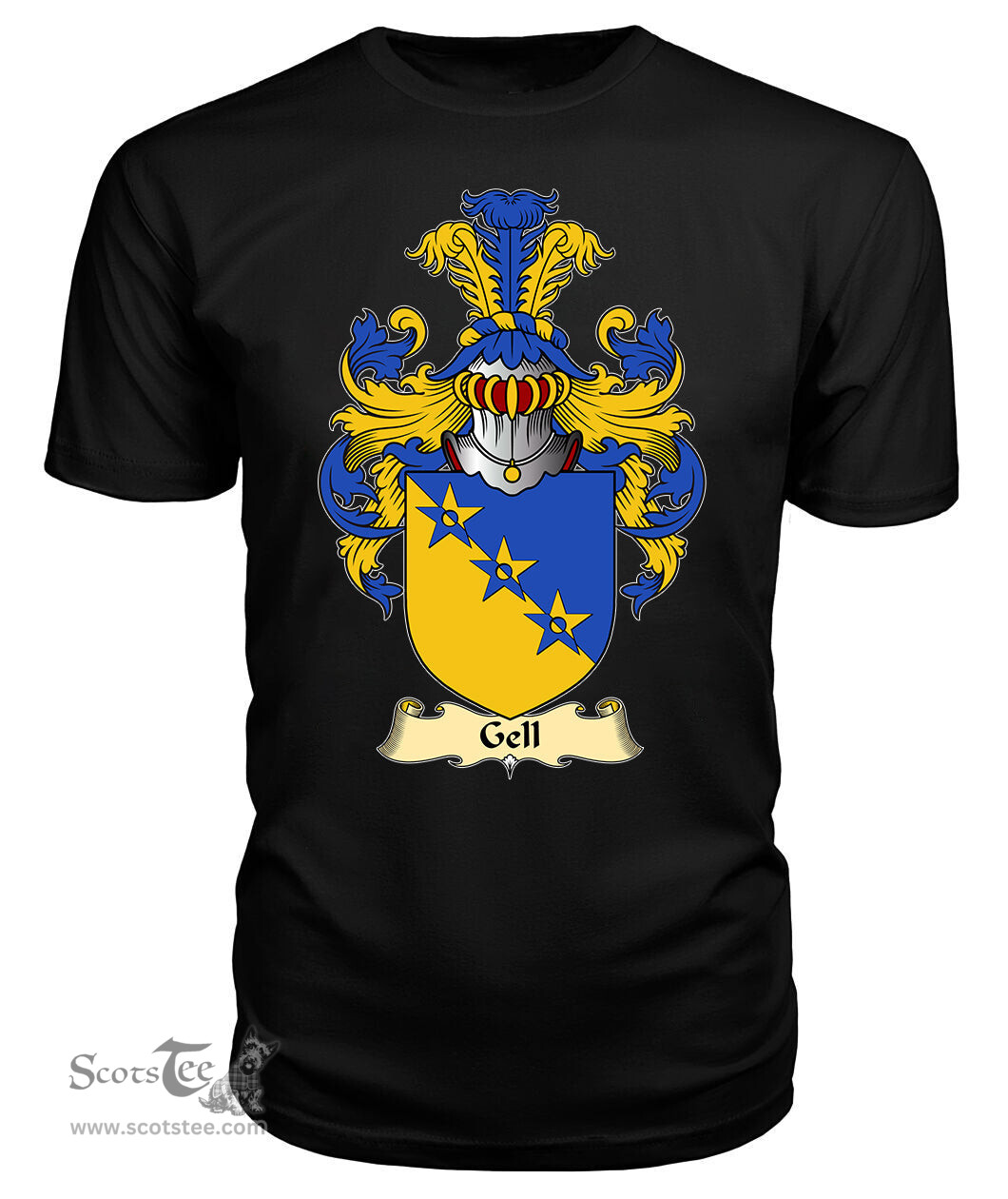 ScotsTee Gell Coat Of Arms Family Crest England V23 T Shirt