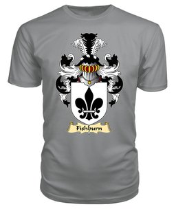 ScotsTee Fishborn or Fishburn Coat Of Arms Family Crest England V23 T Shirt