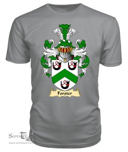 ScotsTee Forster or Foster Coat Of Arms Family Crest England V23 T Shirt