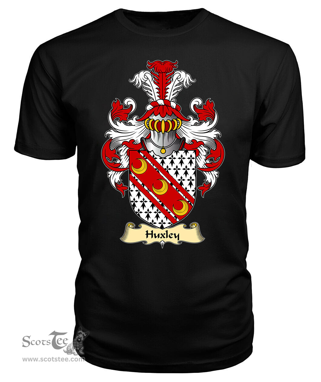 ScotsTee Huxley Coat Of Arms Family Crest England V23 T Shirt