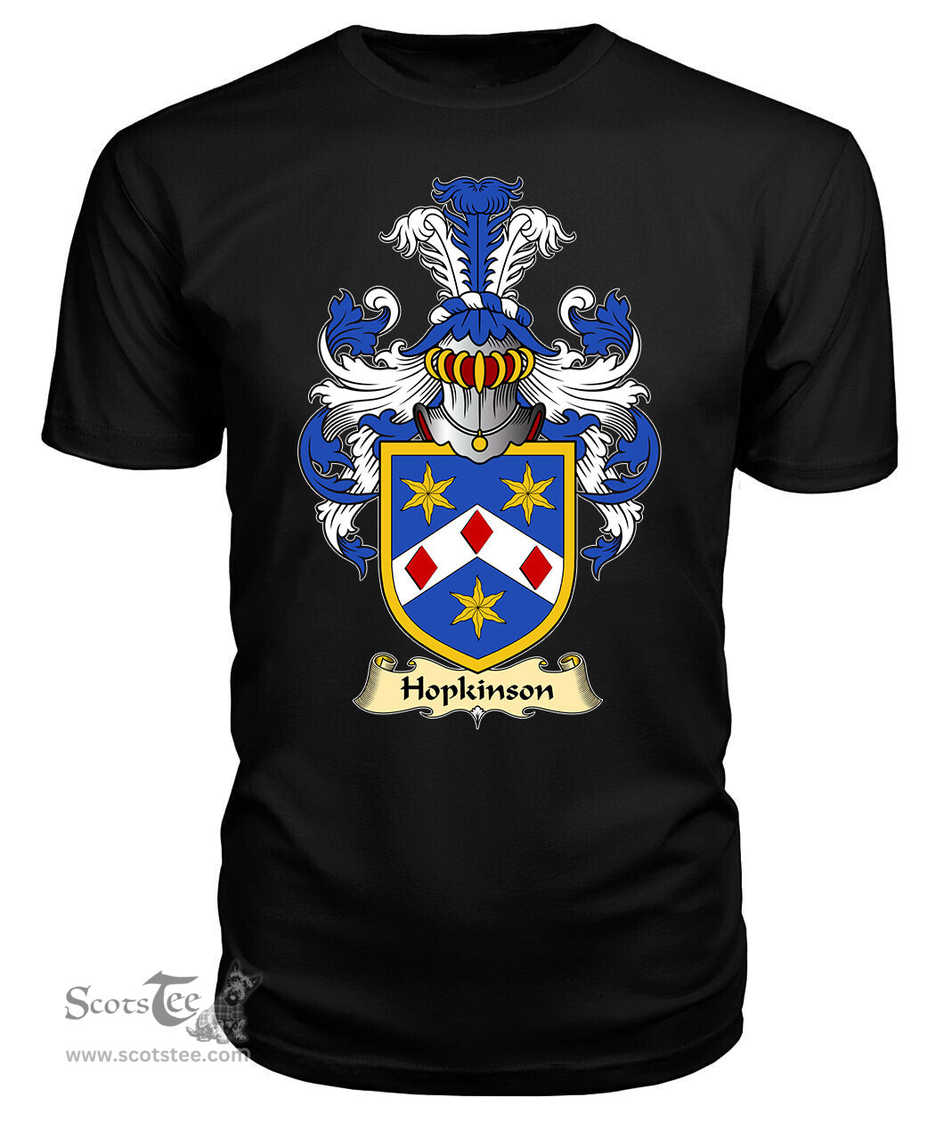 ScotsTee Hopkinson Coat Of Arms Family Crest England V23 T Shirt