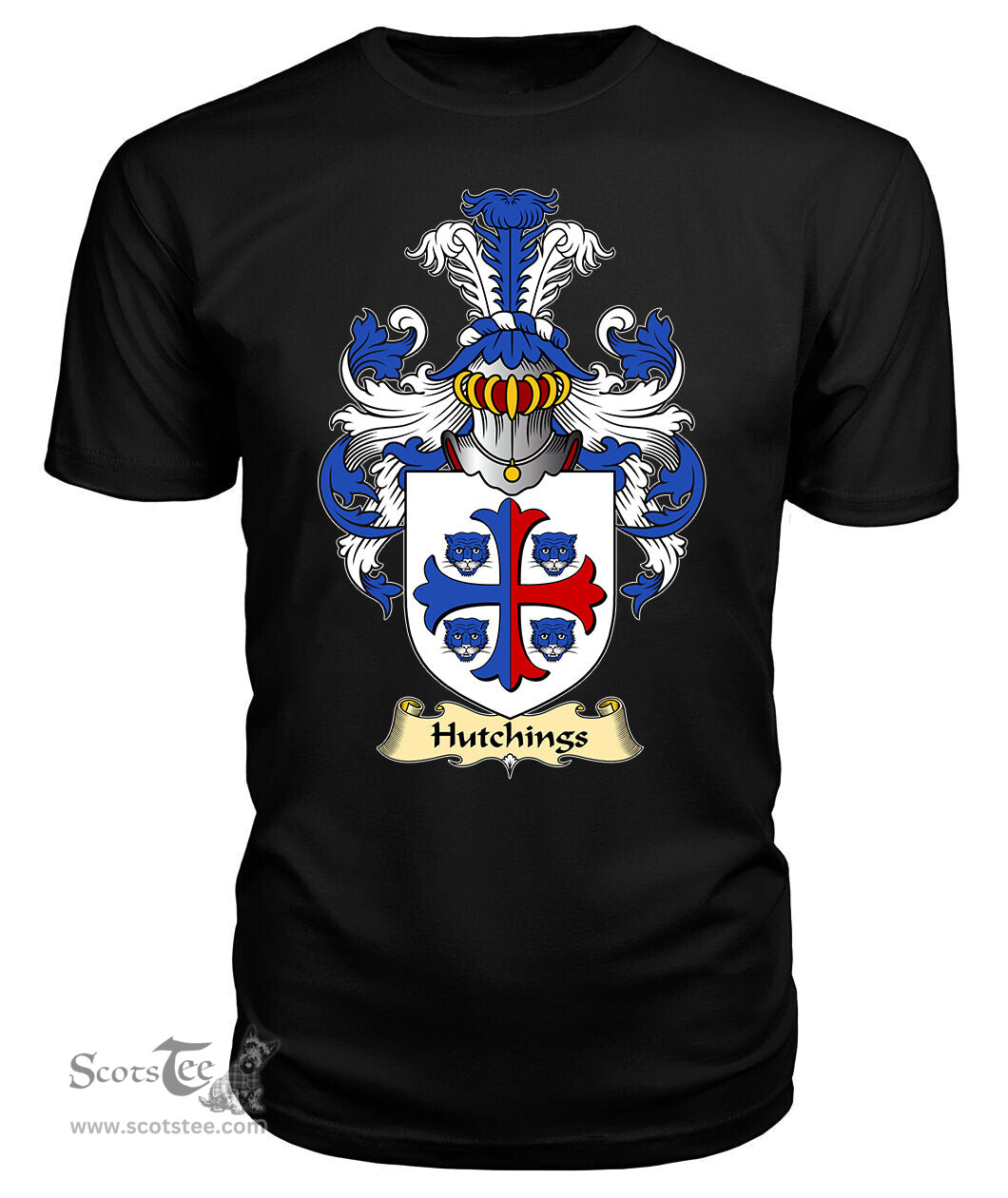 ScotsTee Hutchings Coat Of Arms Family Crest England V23 T Shirt