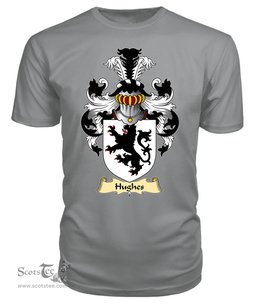 ScotsTee Hughes (Wales) Coat Of Arms Family Crest England V23 T Shirt