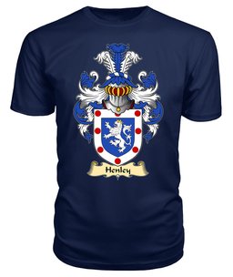 ScotsTee Henley Coat Of Arms Family Crest England V23 T Shirt