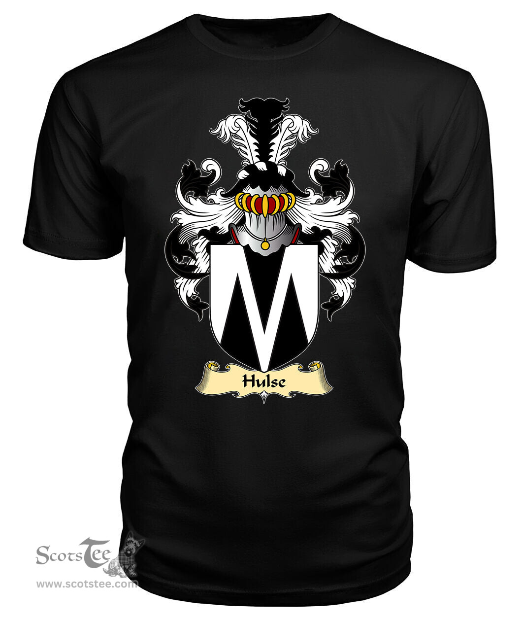 ScotsTee Hulse Coat Of Arms Family Crest England V23 T Shirt