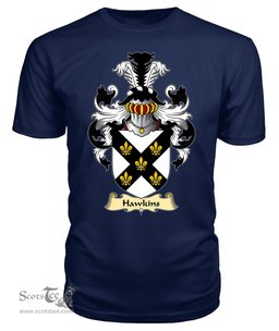 ScotsTee Hawkins Coat Of Arms Family Crest England V23 T Shirt