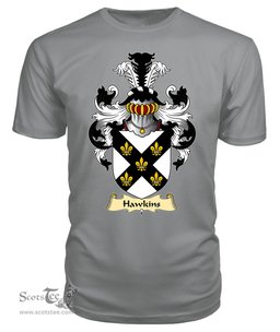 ScotsTee Hawkins Coat Of Arms Family Crest England V23 T Shirt