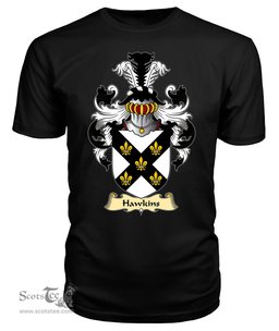 ScotsTee Hawkins Coat Of Arms Family Crest England V23 T Shirt