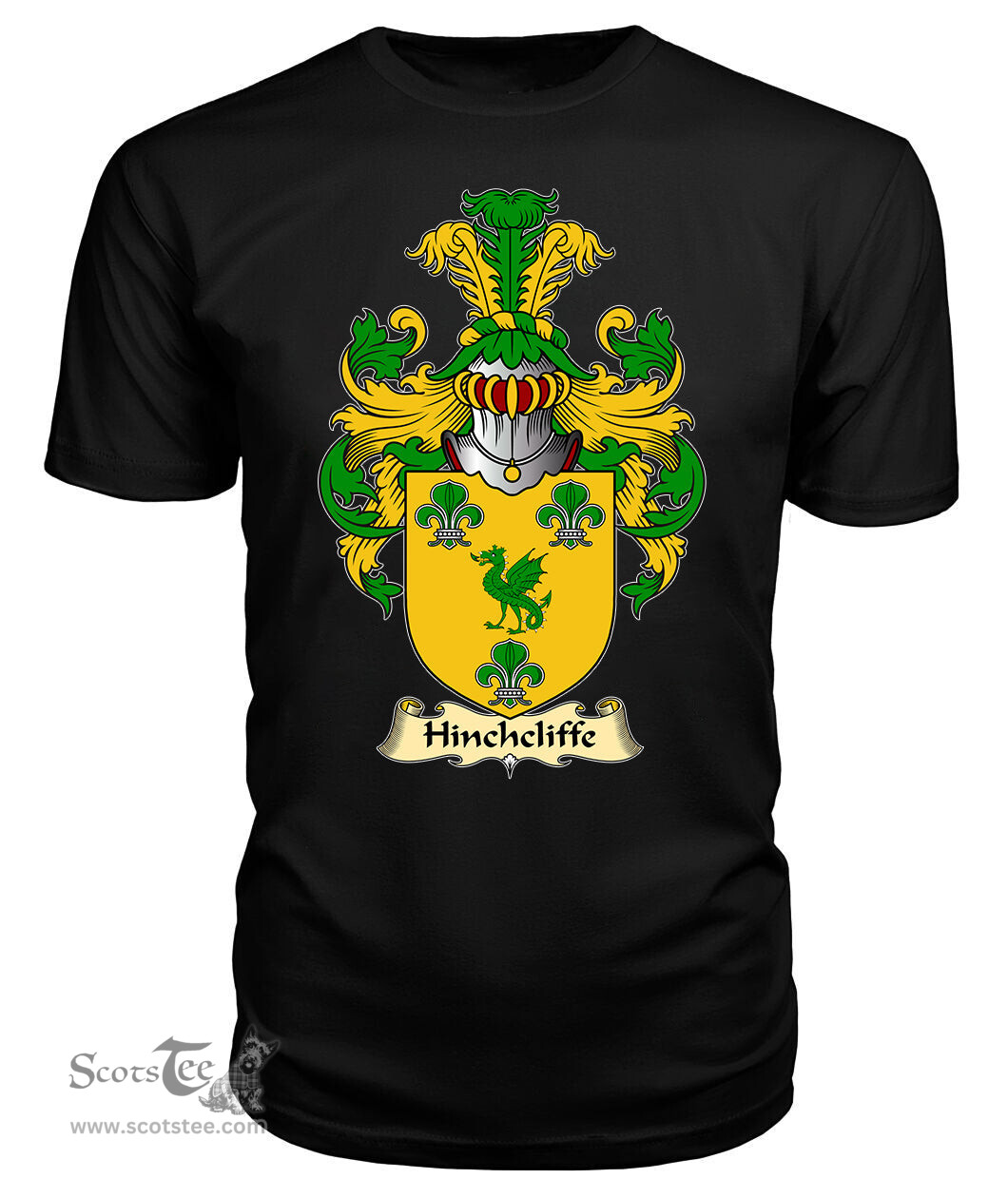 ScotsTee Hinchcliffe Coat Of Arms Family Crest England V23 T Shirt