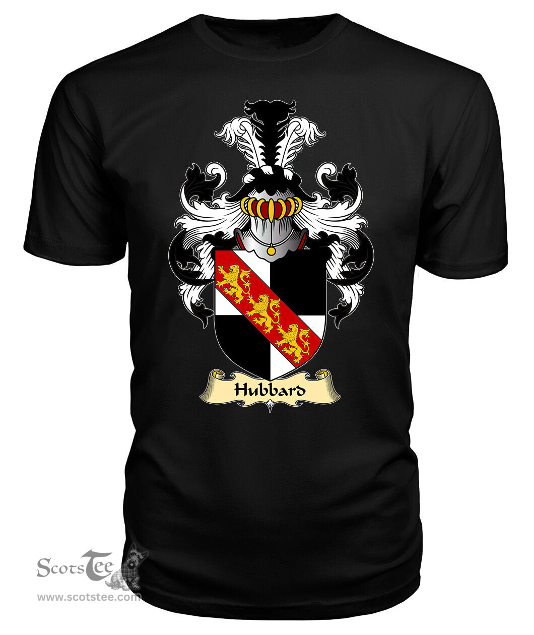ScotsTee Hubbard or Hubert Coat Of Arms Family Crest England V23 T Shirt