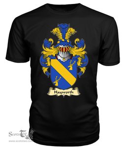 ScotsTee Haworth or Hayworth Coat Of Arms Family Crest England V23 T Shirt