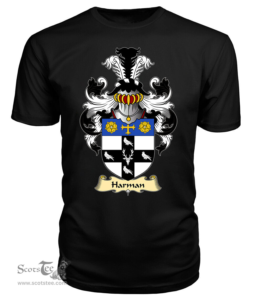 ScotsTee Harman Coat Of Arms Family Crest England V23 T Shirt