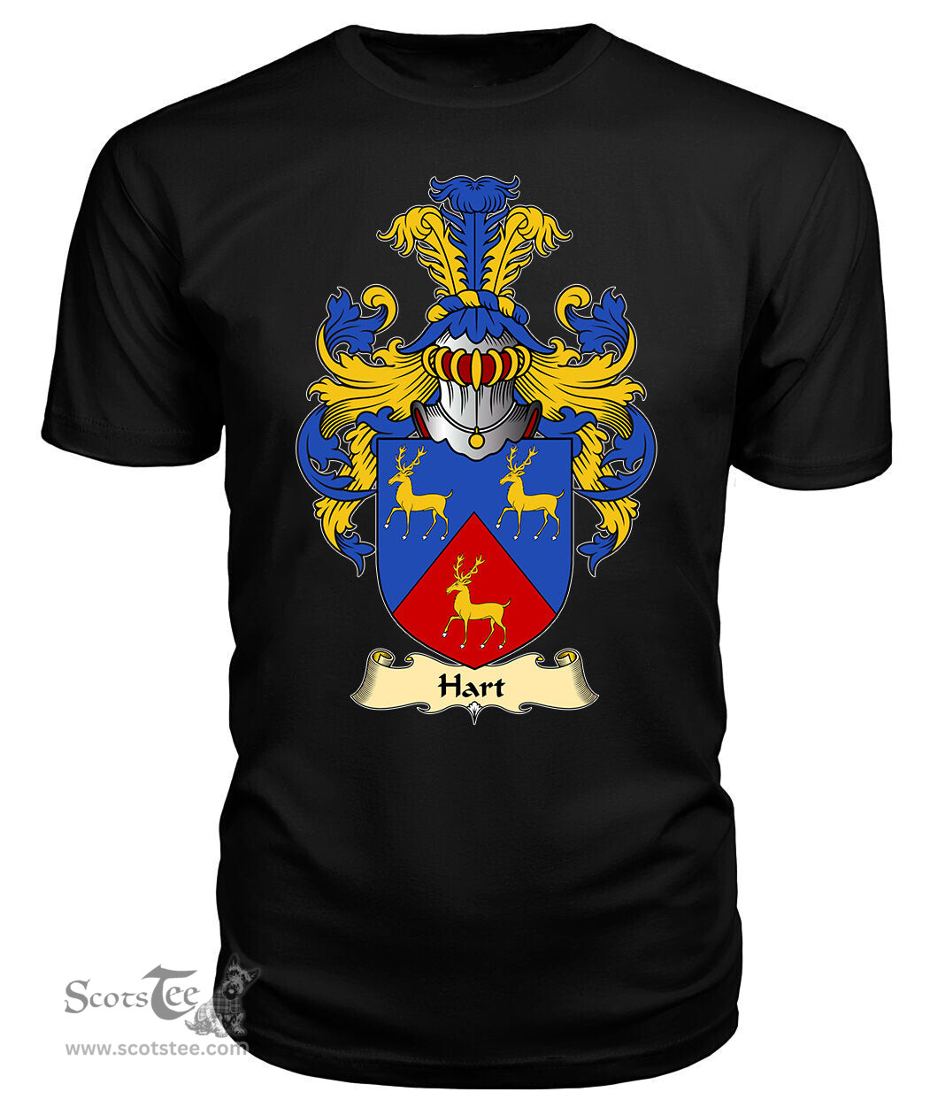 ScotsTee Hart II Coat Of Arms Family Crest England V23 T Shirt