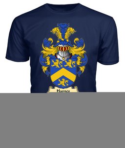 ScotsTee Hammes or Hames Coat Of Arms Family Crest England V23 T Shirt