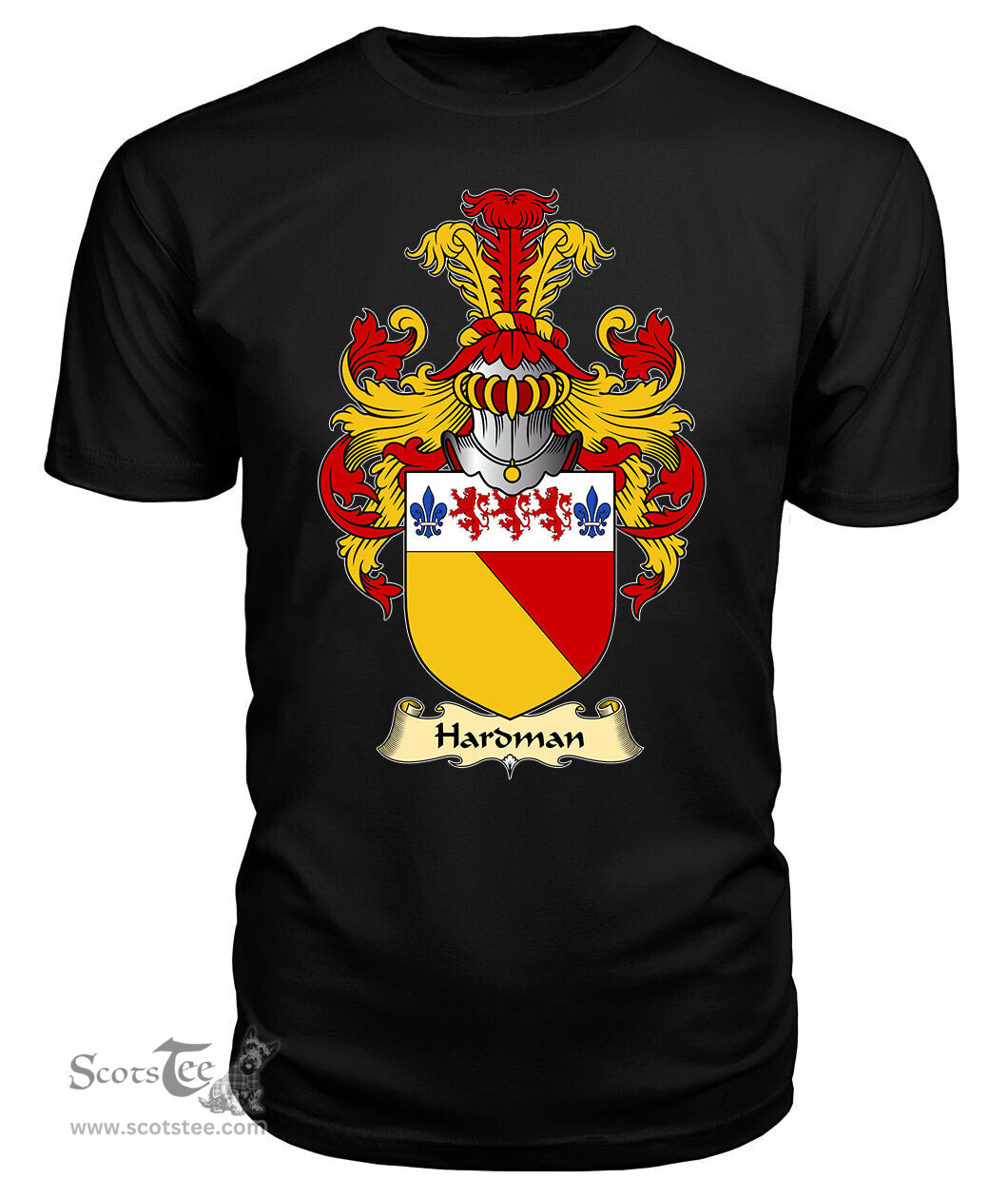 ScotsTee Hardman Coat Of Arms Family Crest England V23 T Shirt