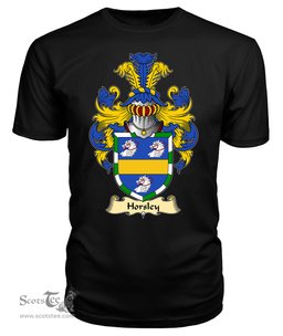 ScotsTee Horseley or Horsley Coat Of Arms Family Crest England V23 T Shirt