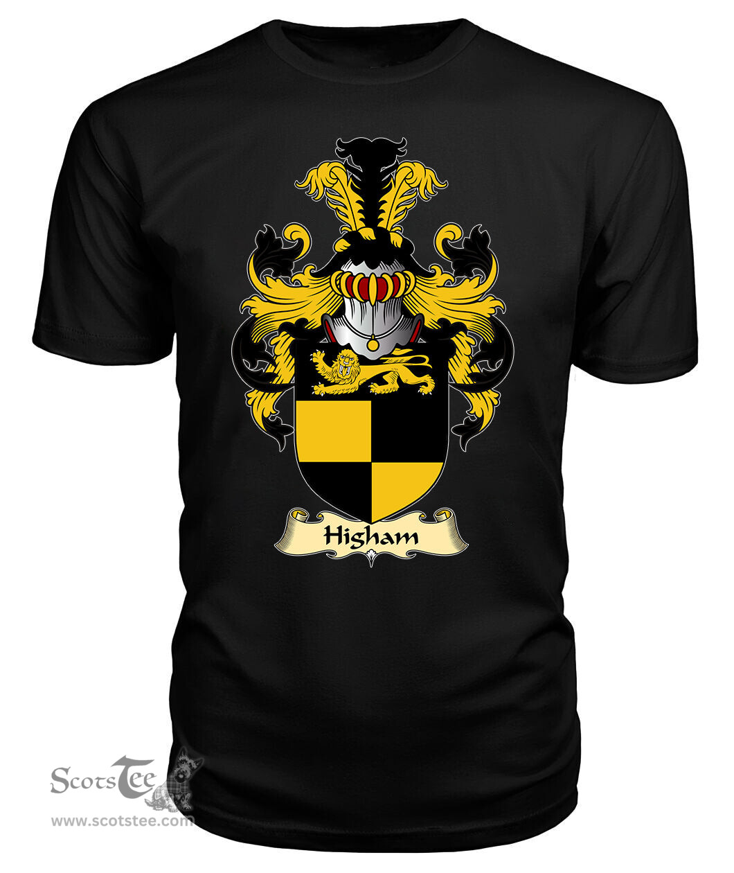 ScotsTee Higham Coat Of Arms Family Crest England V23 T Shirt