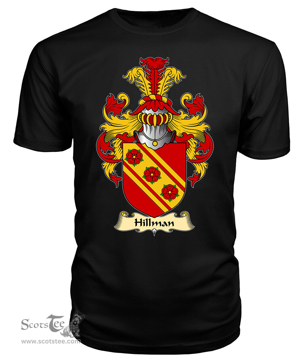 ScotsTee Hillman Coat Of Arms Family Crest England V23 T Shirt