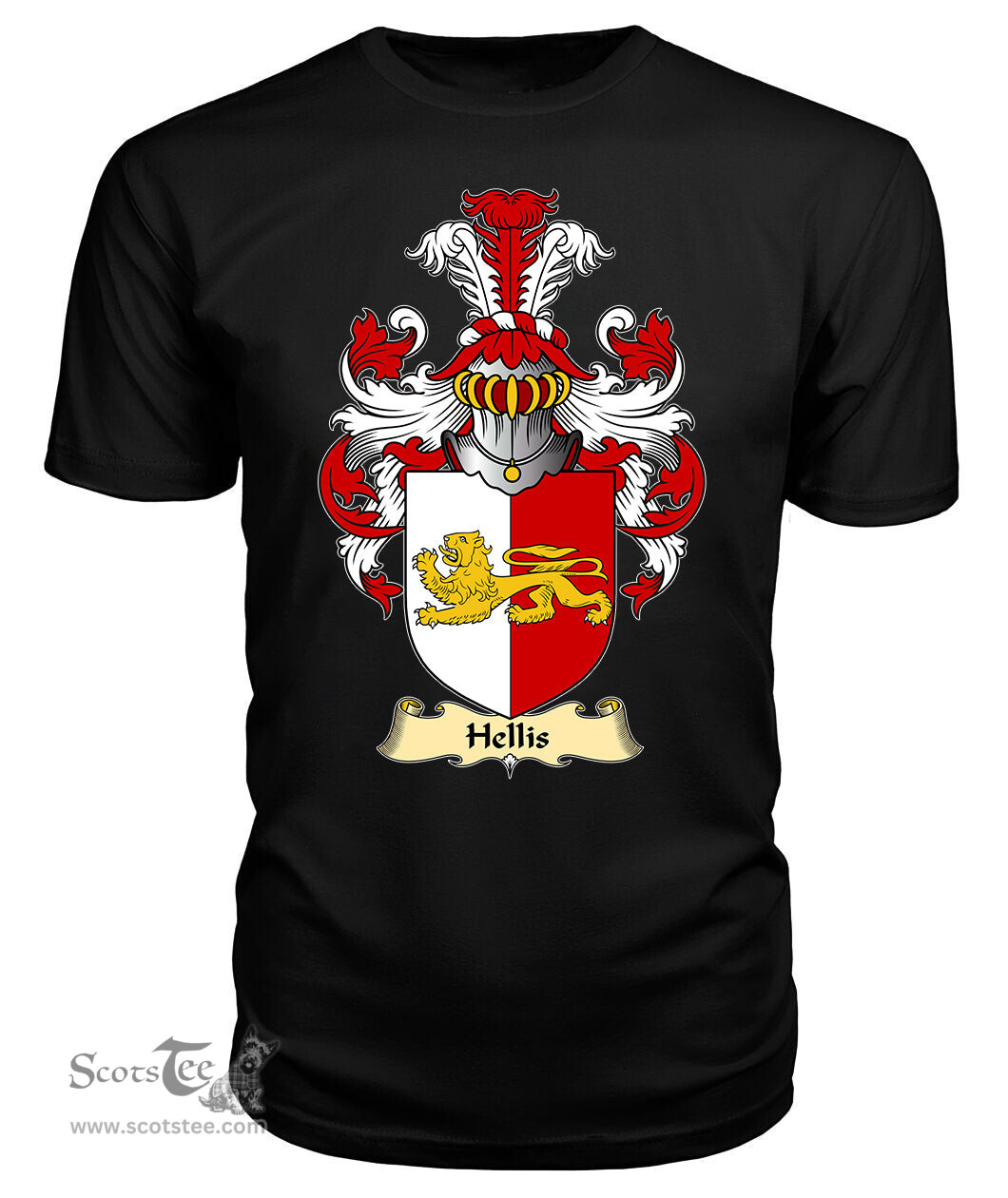 ScotsTee Hellis Coat Of Arms Family Crest England V23 T Shirt