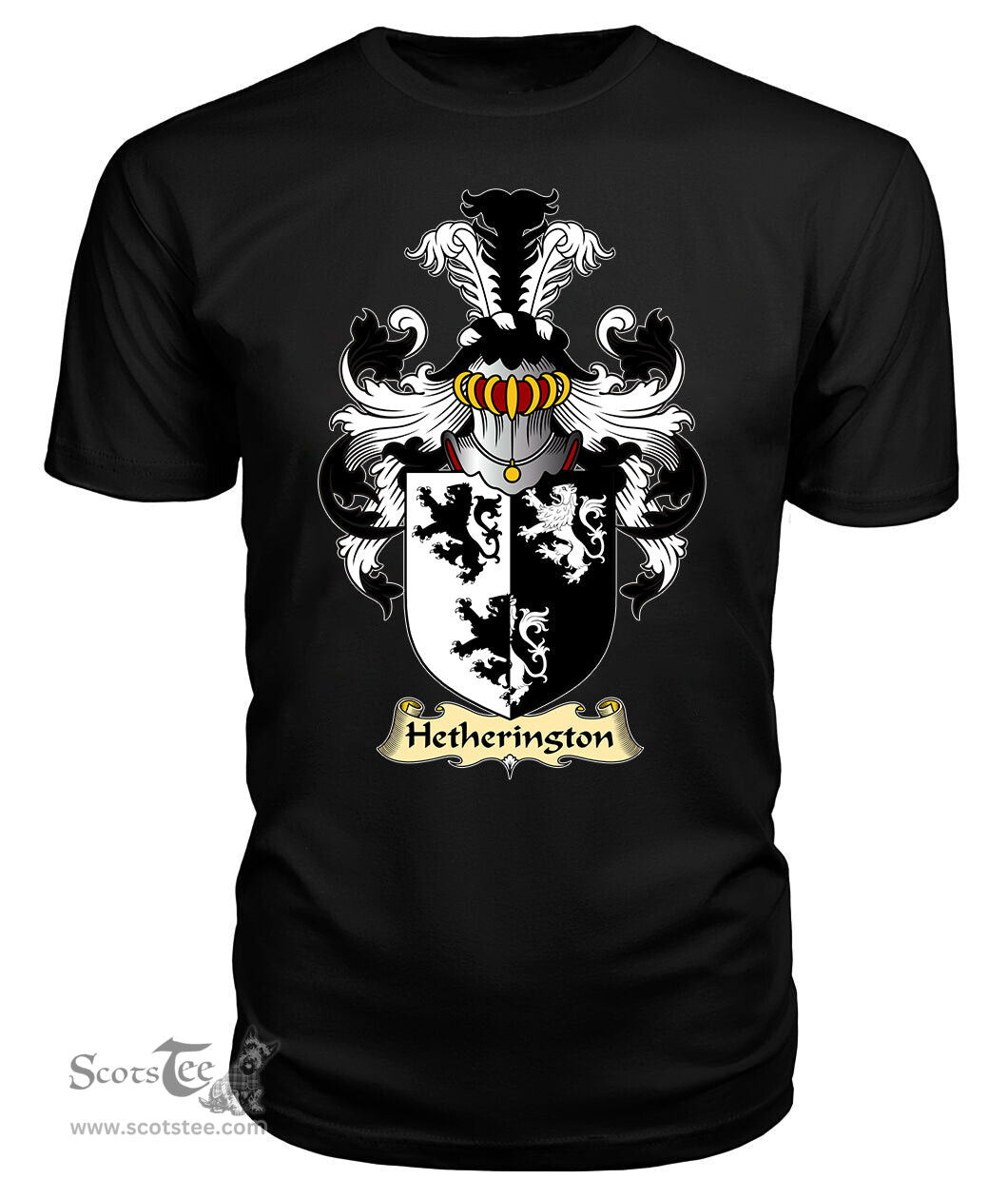 ScotsTee Hetherington Coat Of Arms Family Crest England V23 T Shirt