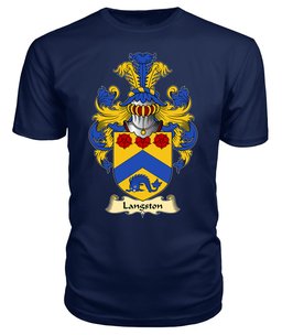 ScotsTee Langston Coat Of Arms Family Crest England V23 T Shirt