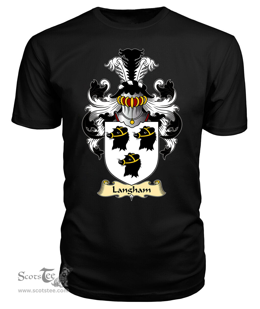 ScotsTee Langham Coat Of Arms Family Crest England V23 T Shirt
