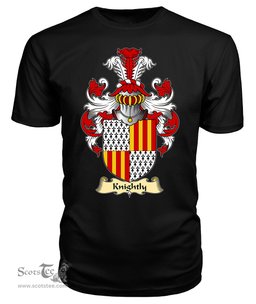 ScotsTee Knightly or Knightley Coat Of Arms Family Crest England V23 T Shirt