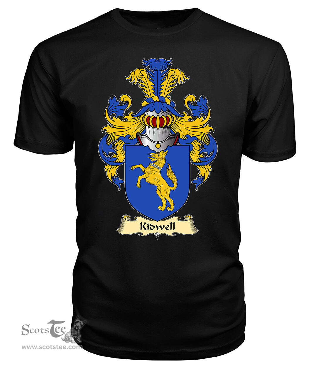 ScotsTee Kidwell (Wales) Coat Of Arms Family Crest England V23 T Shirt