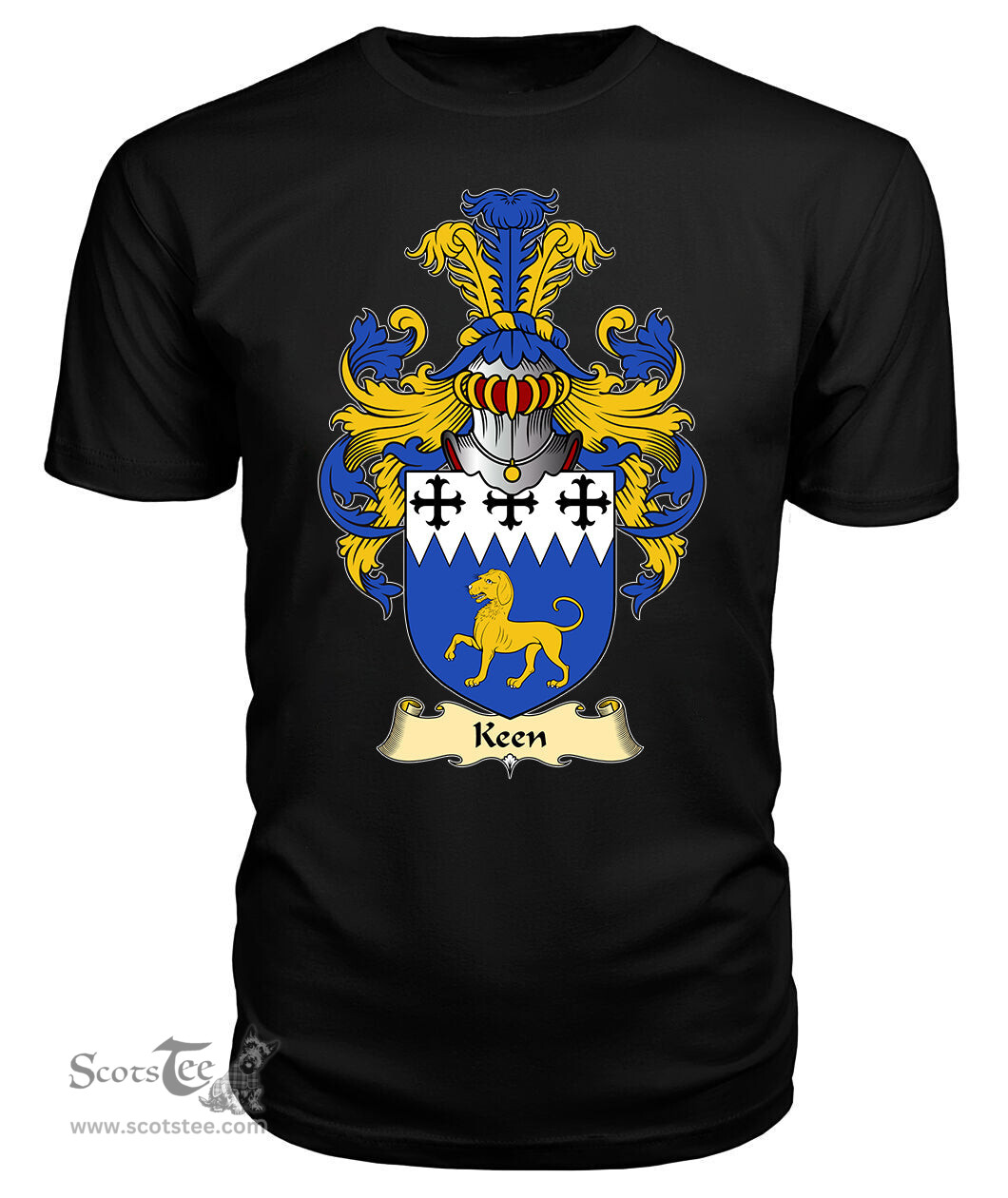 ScotsTee Keen Coat Of Arms Family Crest England V23 T Shirt