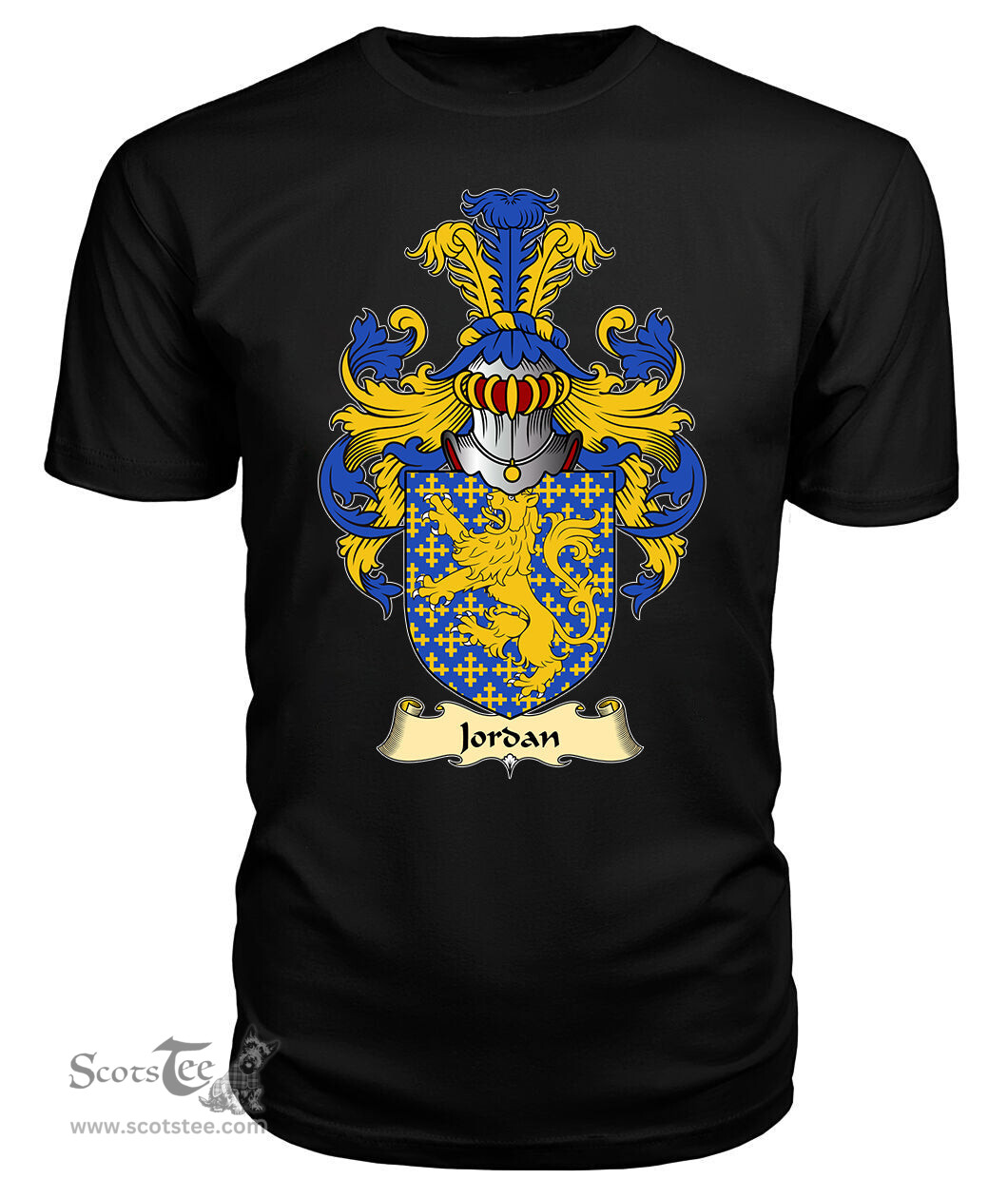 ScotsTee Jordan Coat Of Arms Family Crest England V23 T Shirt