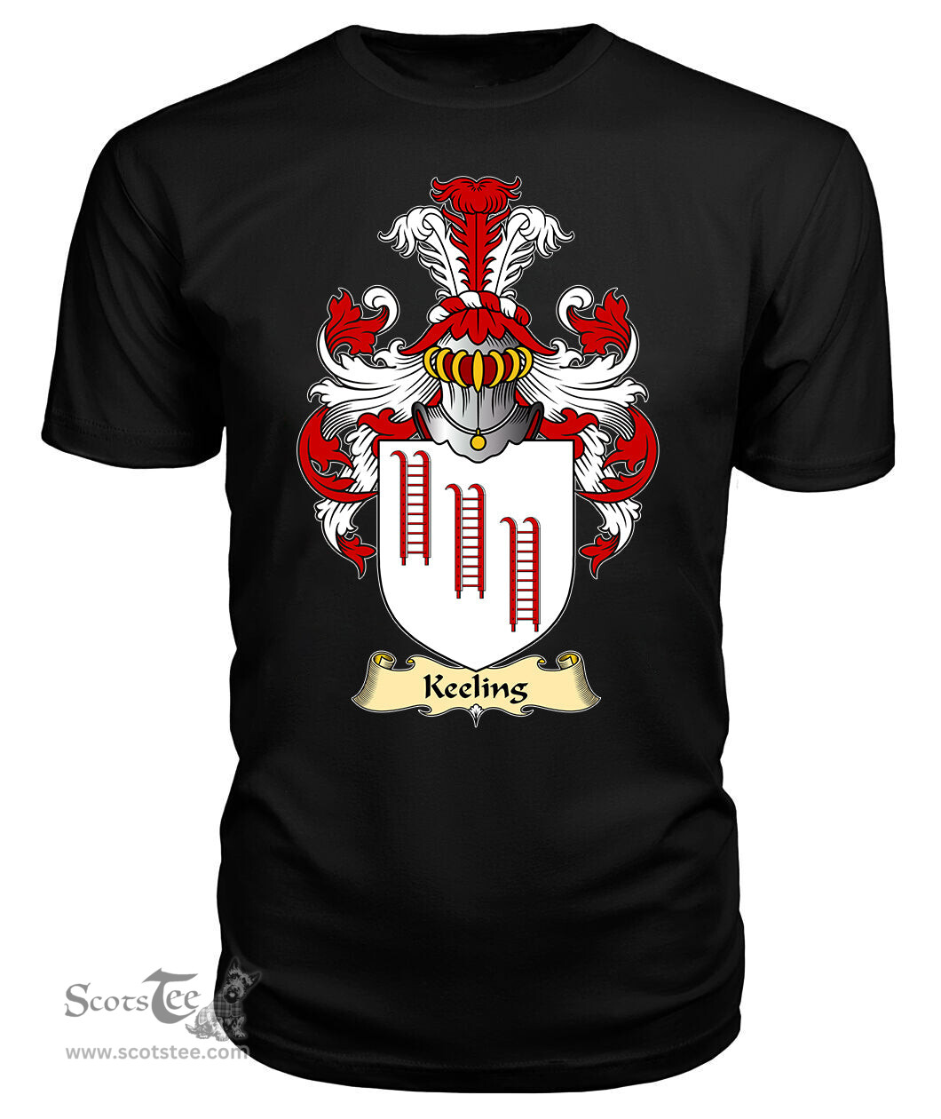 ScotsTee Keeling Coat Of Arms Family Crest England V23 T Shirt