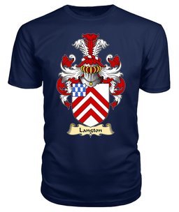 ScotsTee Langton Coat Of Arms Family Crest England V23 T Shirt
