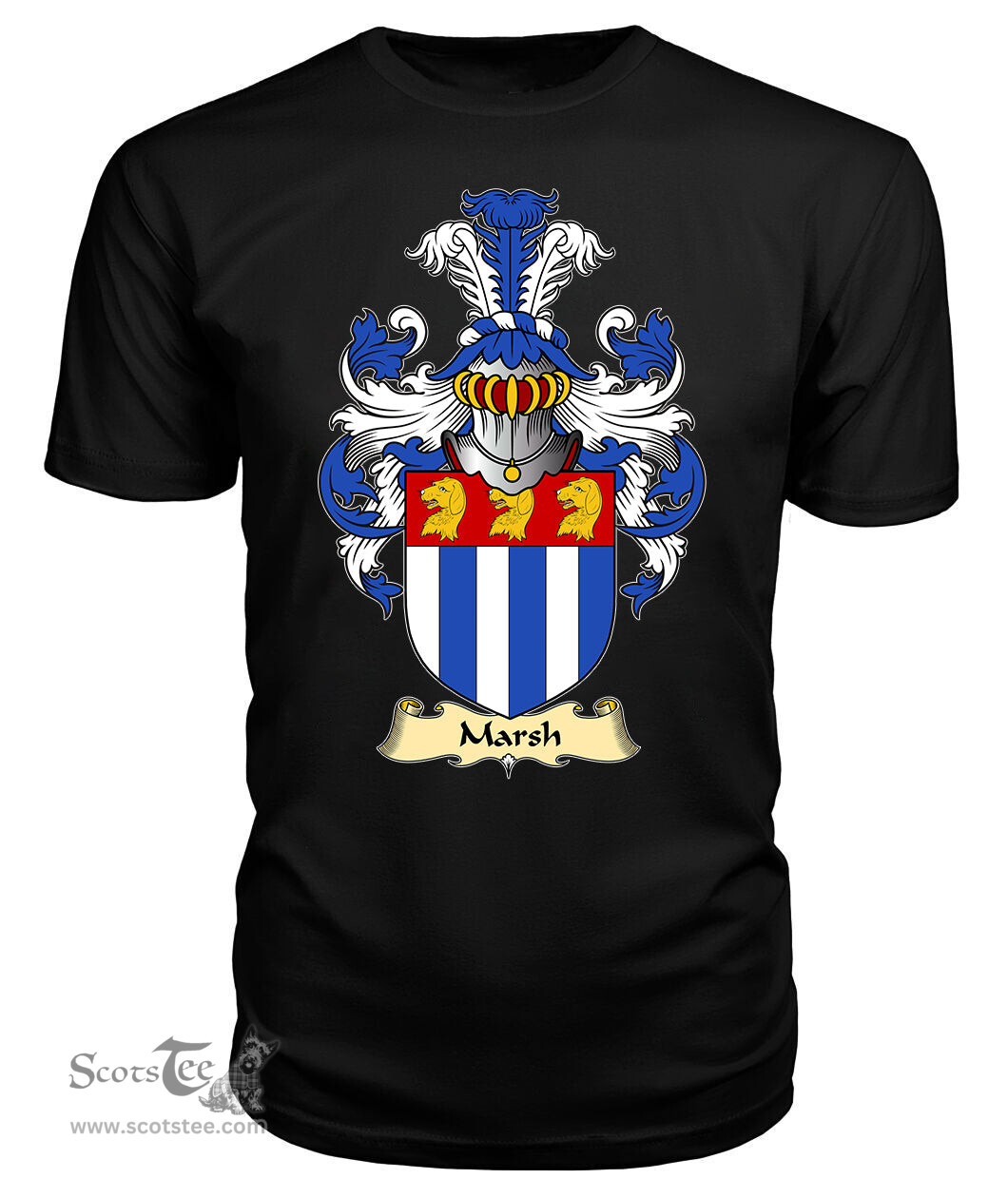 ScotsTee Marsh Coat Of Arms Family Crest England V23 T Shirt