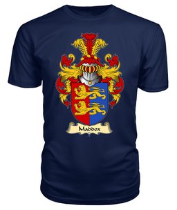 ScotsTee Maddox or Maddock Coat Of Arms Family Crest England V23 T Shirt