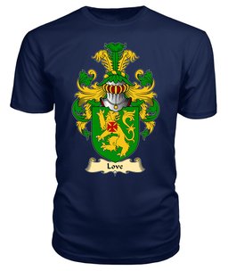 ScotsTee Love II Coat Of Arms Family Crest England V23 T Shirt