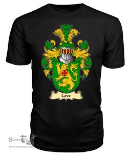 ScotsTee Love II Coat Of Arms Family Crest England V23 T Shirt