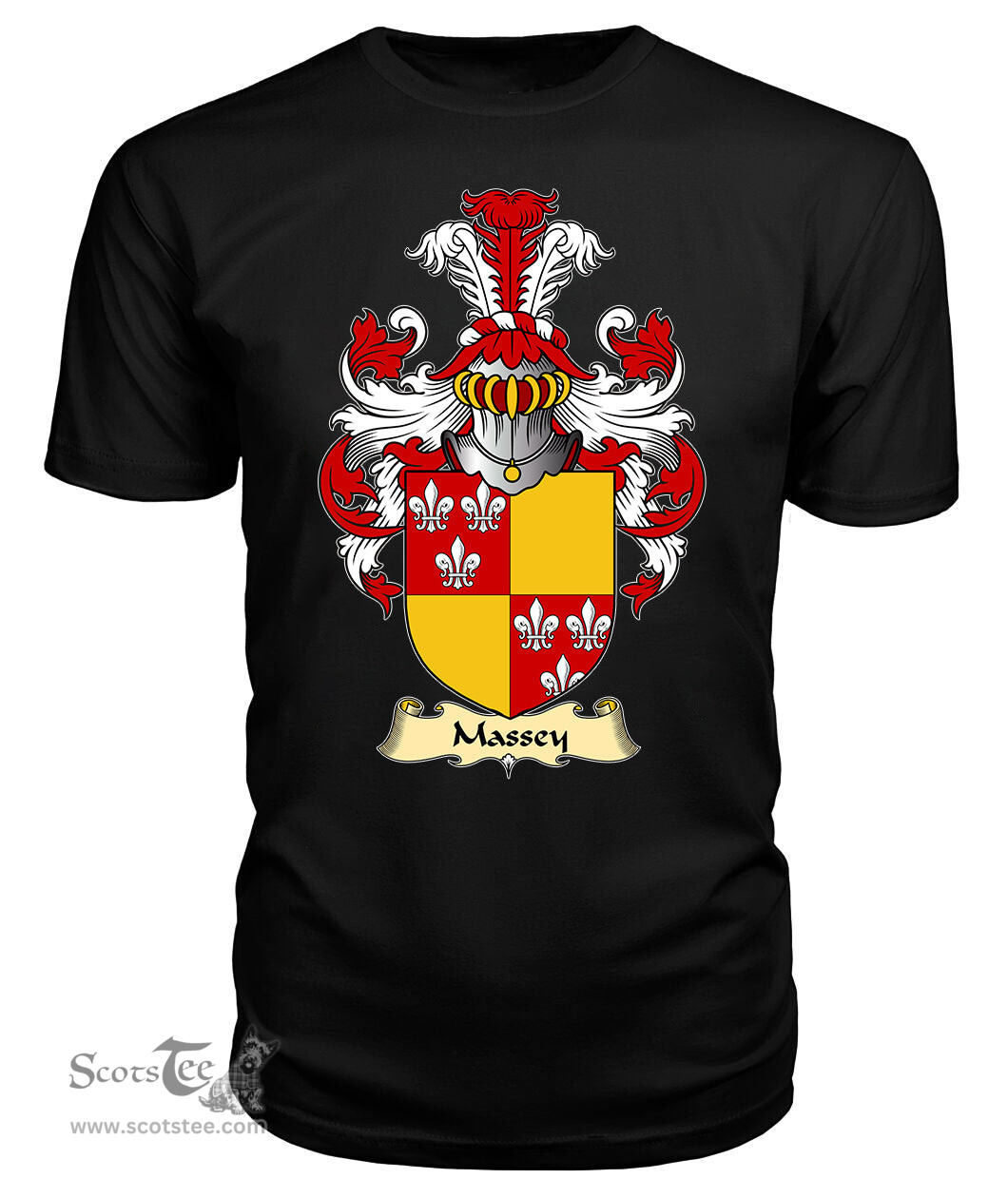 ScotsTee Massey Coat Of Arms Family Crest England V23 T Shirt