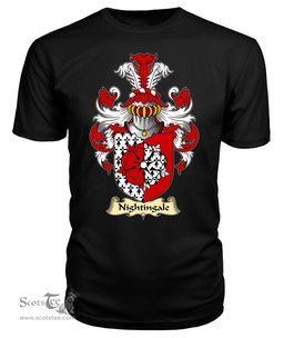 ScotsTee Nightingale Coat Of Arms Family Crest England V23 T Shirt