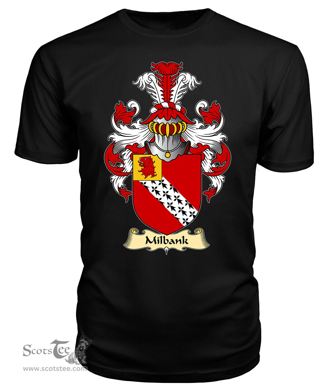 ScotsTee Milbank Coat Of Arms Family Crest England V23 T Shirt