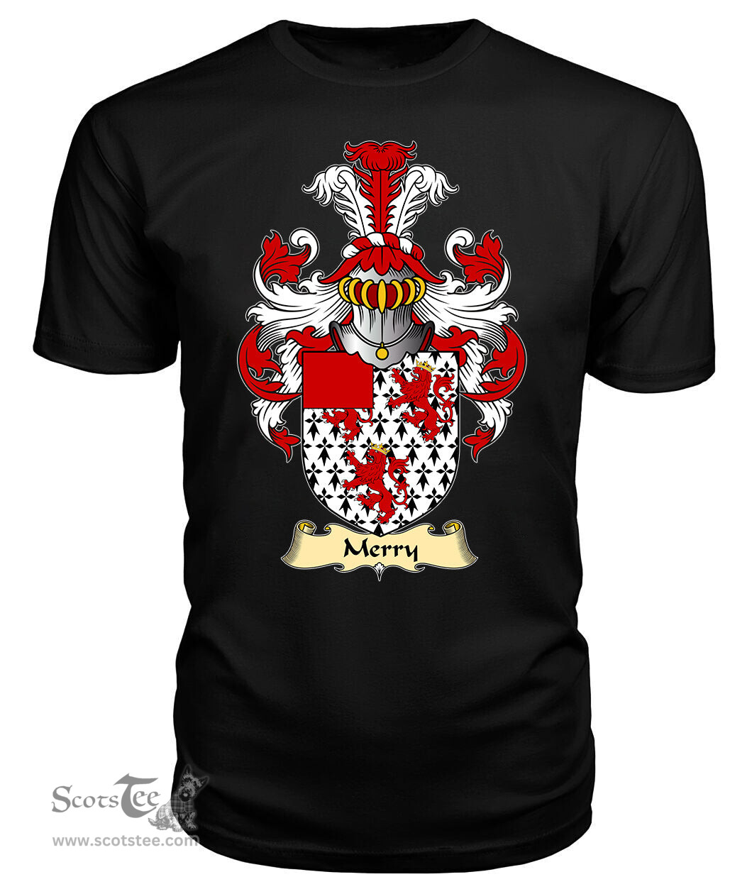 ScotsTee Merry Coat Of Arms Family Crest England V23 T Shirt