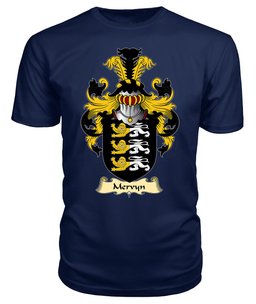 ScotsTee Mervyn Coat Of Arms Family Crest England V23 T Shirt