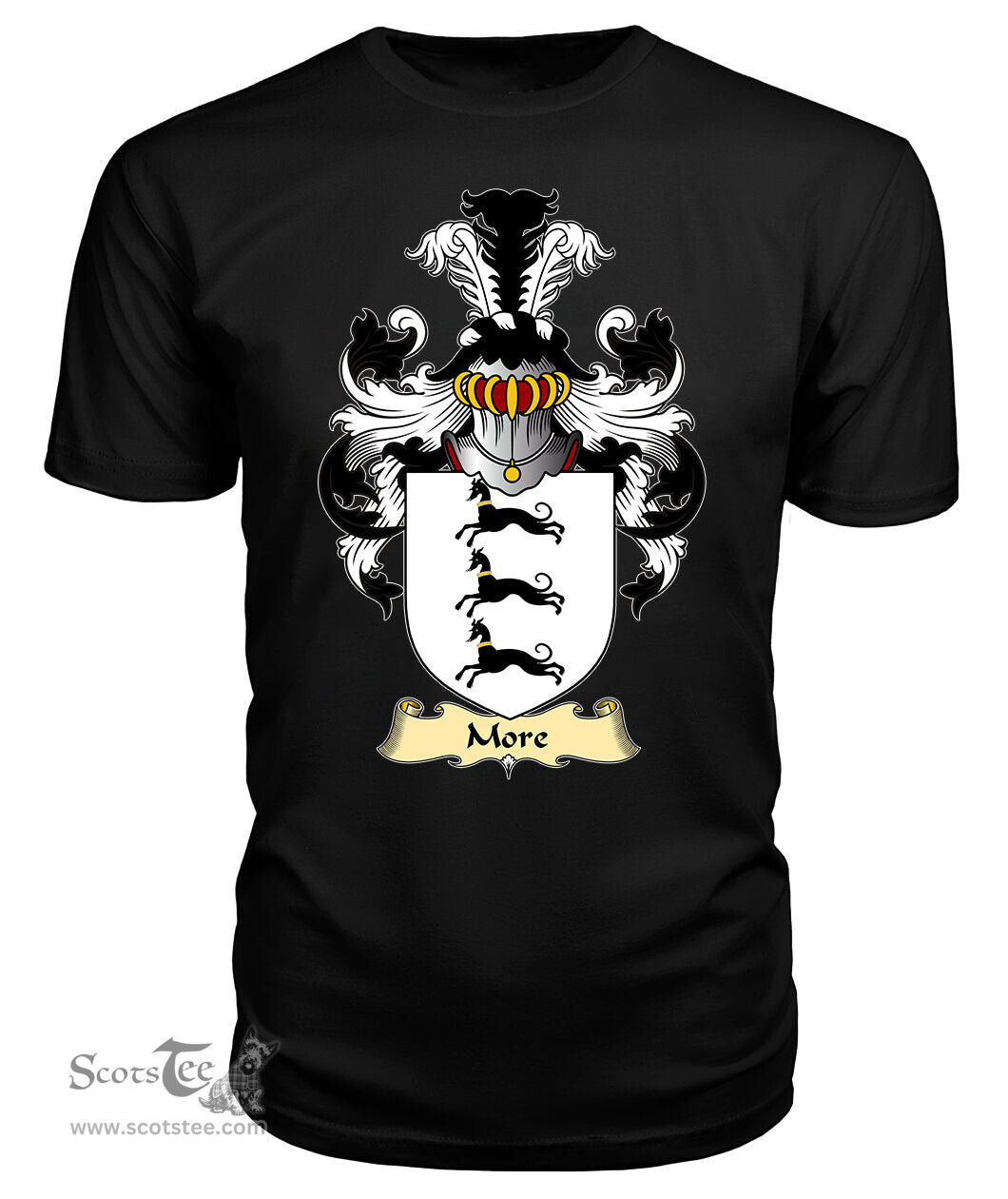 ScotsTee More Coat Of Arms Family Crest England V23 T Shirt