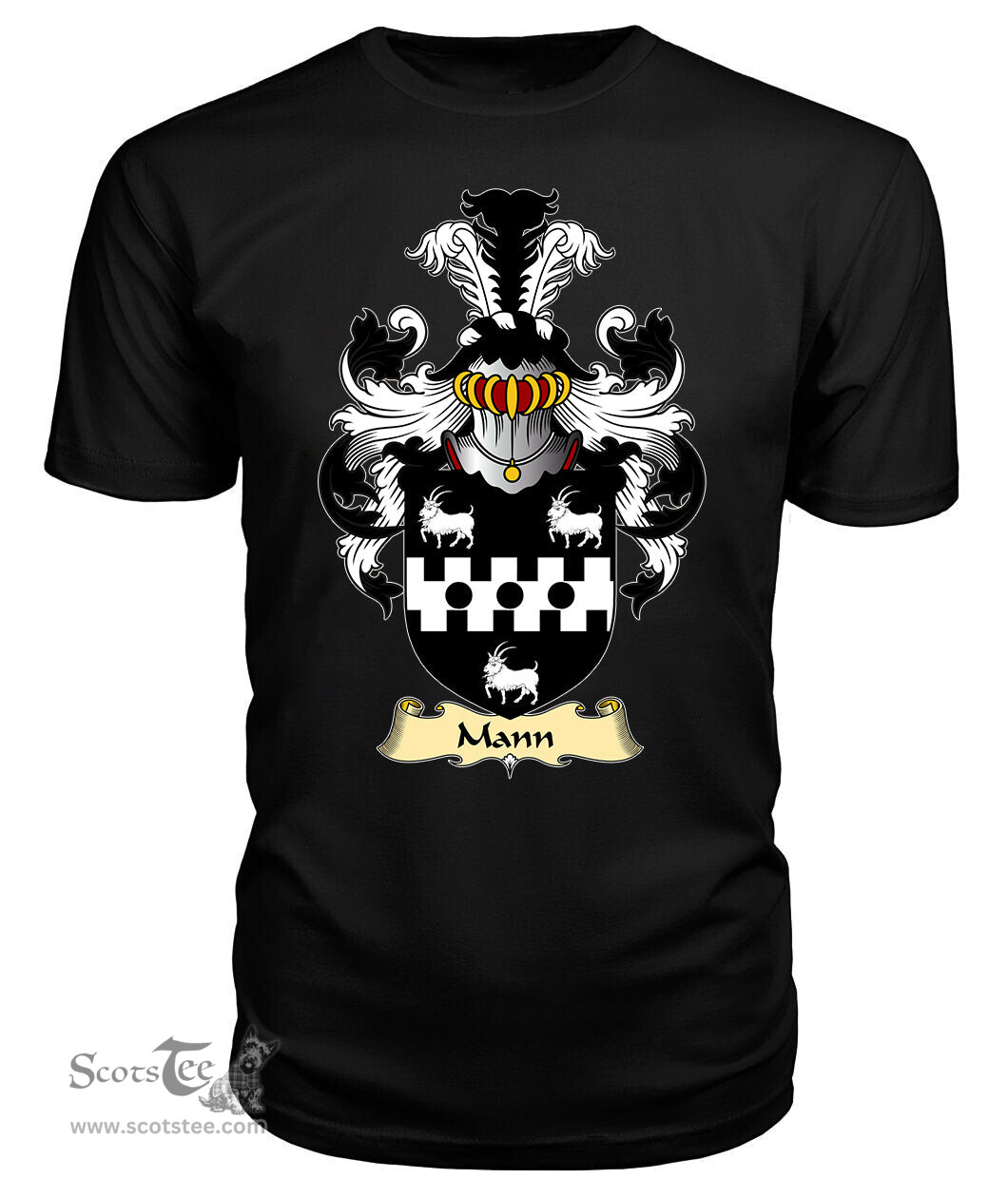 ScotsTee Mann Coat Of Arms Family Crest England V23 T Shirt